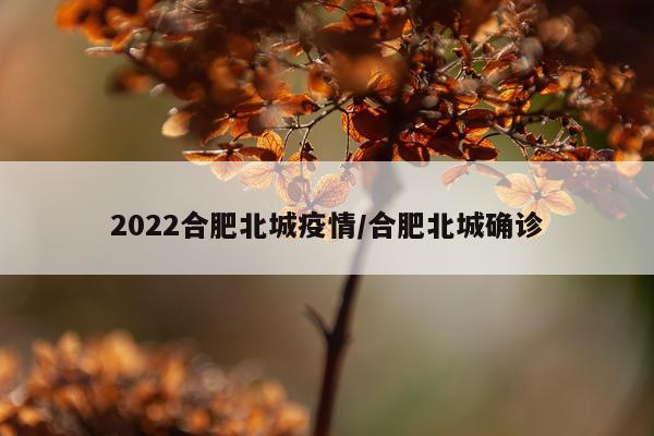 2022合肥北城疫情/合肥北城确诊