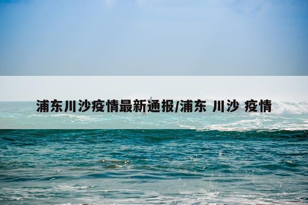 浦东川沙疫情最新通报/浦东 川沙 疫情