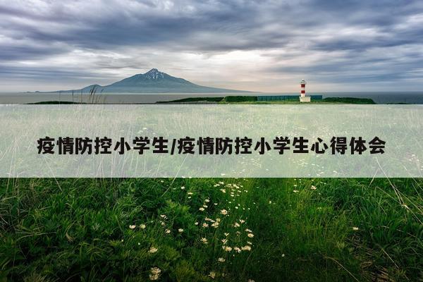 疫情防控小学生/疫情防控小学生心得体会