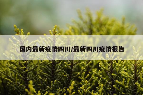 国内最新疫情四川/最新四川疫情报告