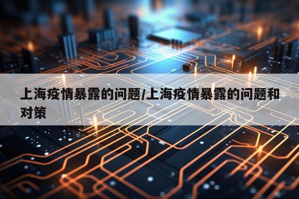 上海疫情暴露的问题/上海疫情暴露的问题和对策