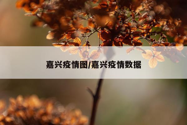 嘉兴疫情图/嘉兴疫情数据