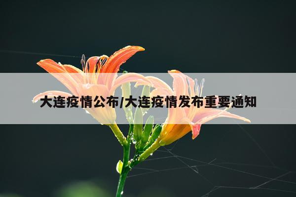 大连疫情公布/大连疫情发布重要通知