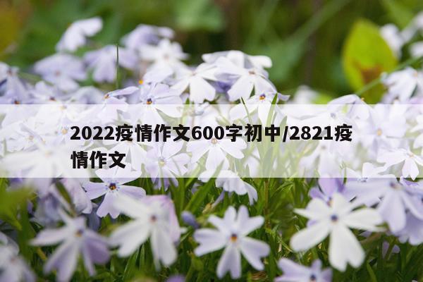 2022疫情作文600字初中/2821疫情作文
