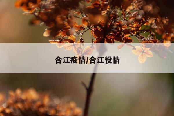 合江疫情/合江役情