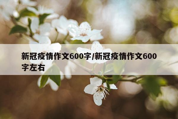 新冠疫情作文600字/新冠疫情作文600字左右
