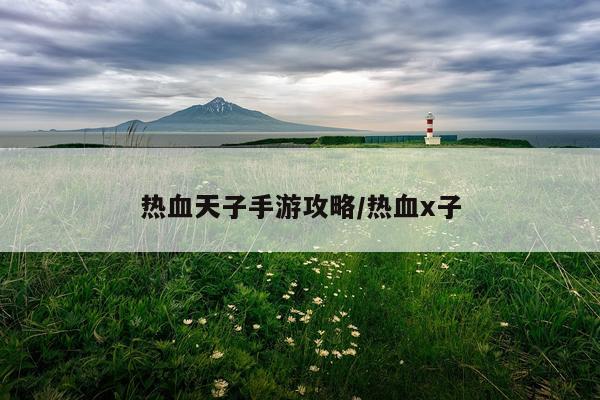 热血天子手游攻略/热血x子