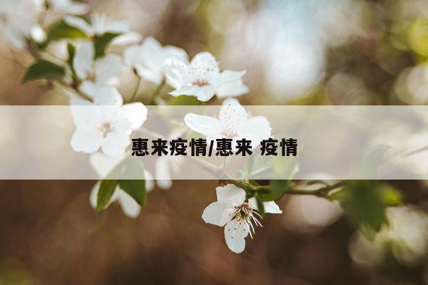 惠来疫情/惠来 疫情