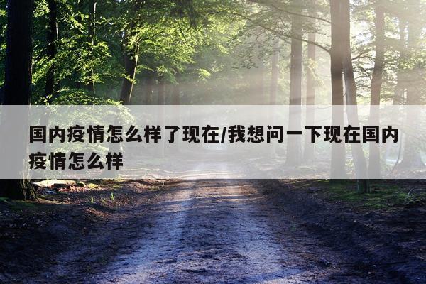 国内疫情怎么样了现在/我想问一下现在国内疫情怎么样