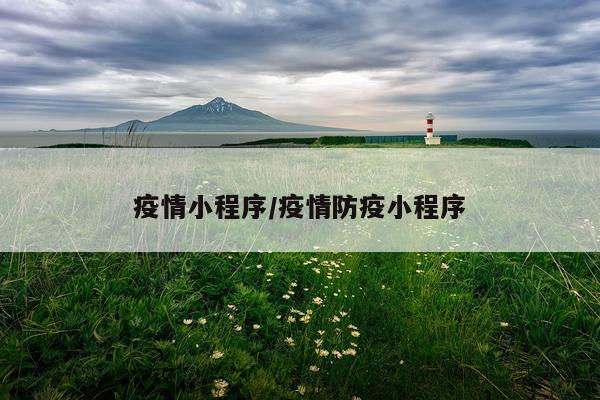 疫情小程序/疫情防疫小程序