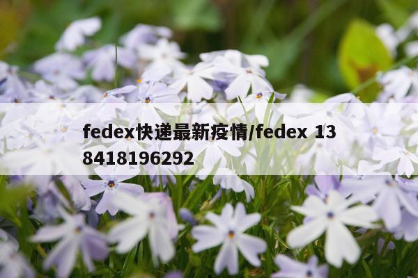 fedex快递最新疫情/fedex 138418196292
