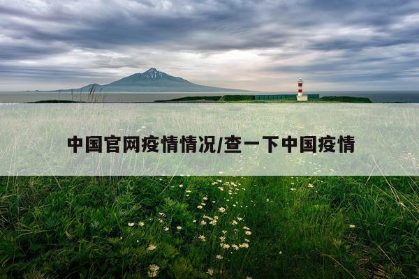 中国官网疫情情况/查一下中国疫情