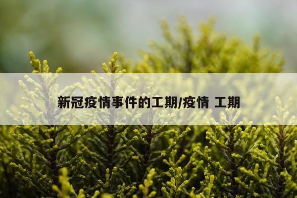 新冠疫情事件的工期/疫情 工期