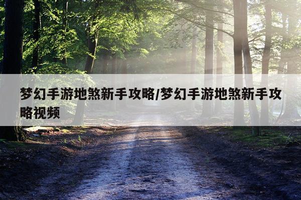 梦幻手游地煞新手攻略/梦幻手游地煞新手攻略视频