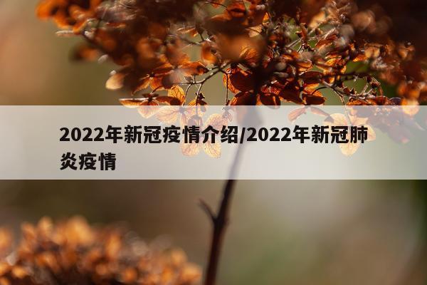 2022年新冠疫情介绍/2022年新冠肺炎疫情