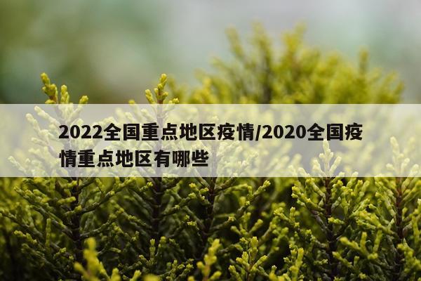 2022全国重点地区疫情/2020全国疫情重点地区有哪些