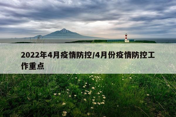 2022年4月疫情防控/4月份疫情防控工作重点