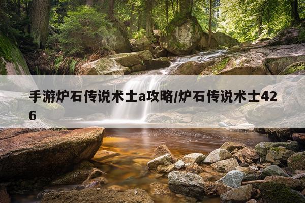 手游炉石传说术士a攻略/炉石传说术士426
