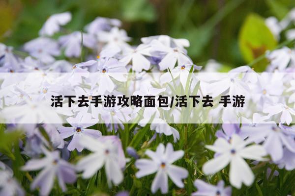 活下去手游攻略面包/活下去 手游