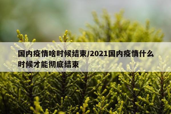 国内疫情啥时候结束/2021国内疫情什么时候才能彻底结束