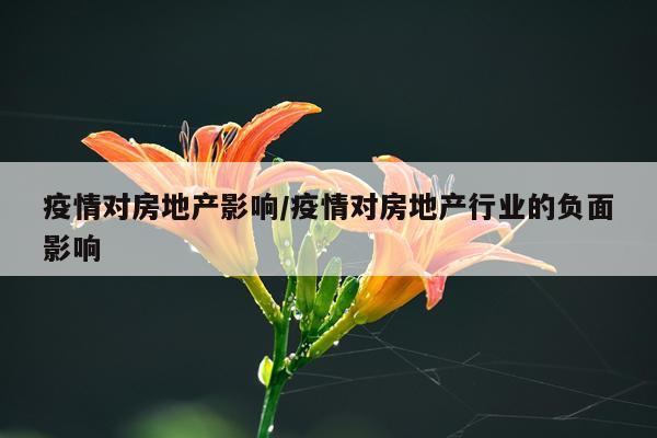 疫情对房地产影响/疫情对房地产行业的负面影响