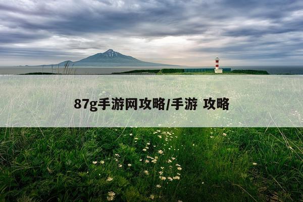 87g手游网攻略/手游 攻略