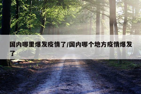 国内哪里爆发疫情了/国内哪个地方疫情爆发了