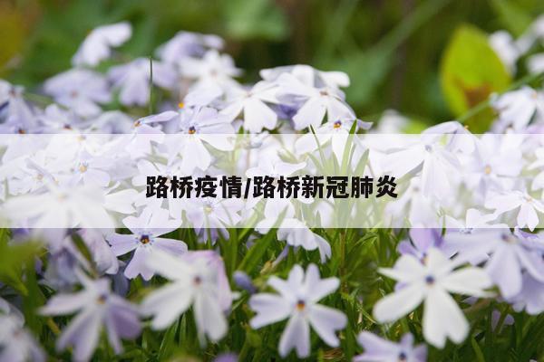 路桥疫情/路桥新冠肺炎