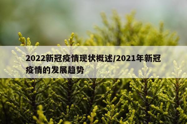 2022新冠疫情现状概述/2021年新冠疫情的发展趋势