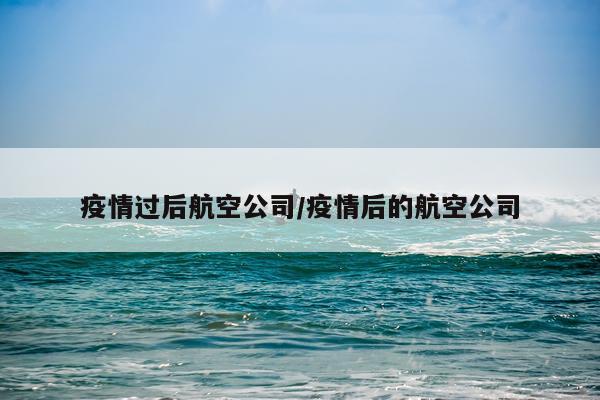 疫情过后航空公司/疫情后的航空公司