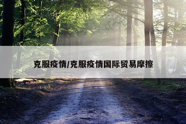 克服疫情/克服疫情国际贸易摩擦