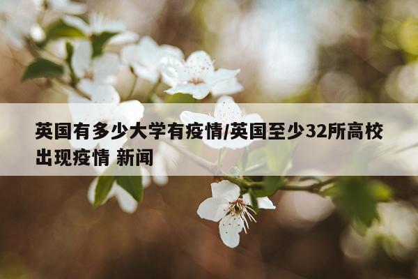 英国有多少大学有疫情/英国至少32所高校出现疫情 新闻