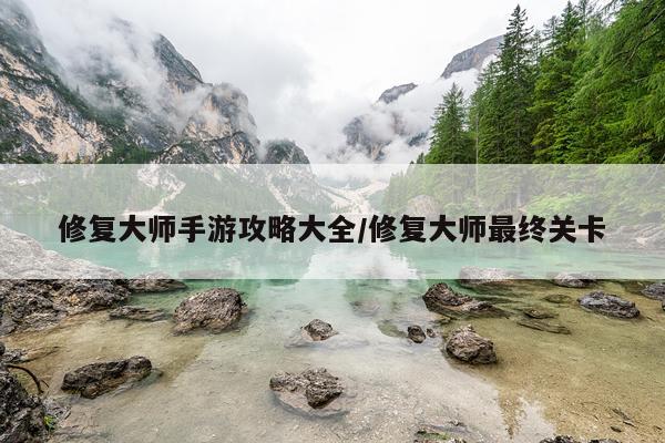 修复大师手游攻略大全/修复大师最终关卡