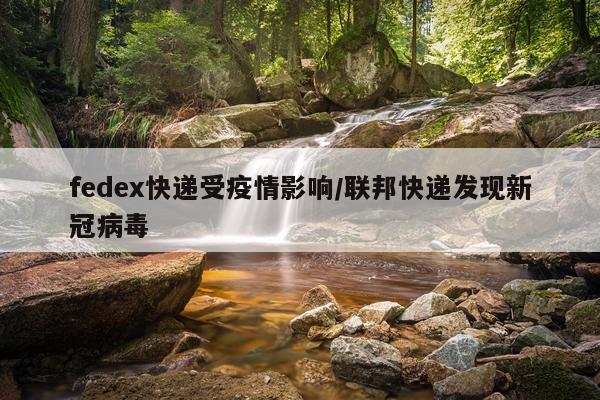 fedex快递受疫情影响/联邦快递发现新冠病毒