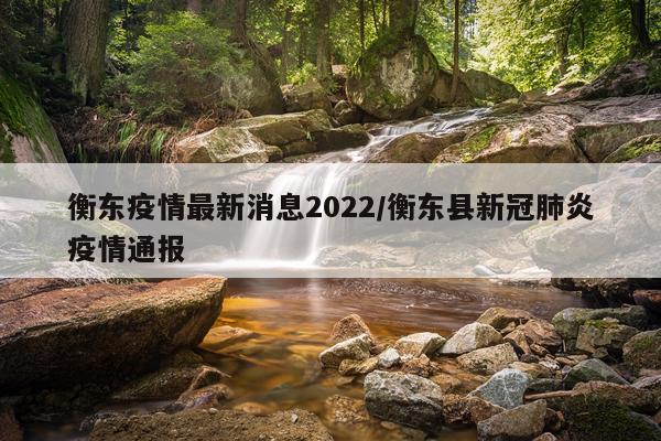 衡东疫情最新消息2022/衡东县新冠肺炎疫情通报