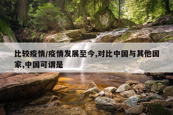 比较疫情/疫情发展至今,对比中国与其他国家,中国可谓是