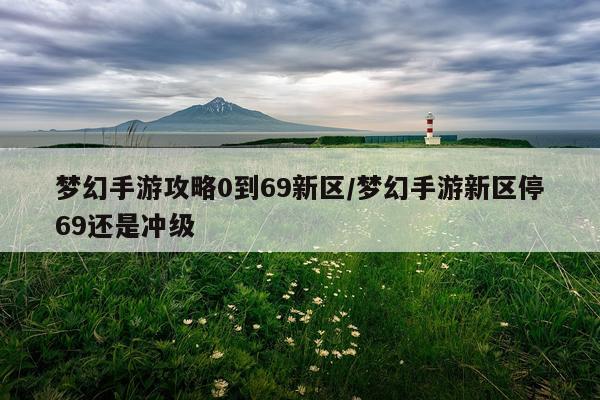 梦幻手游攻略0到69新区/梦幻手游新区停69还是冲级