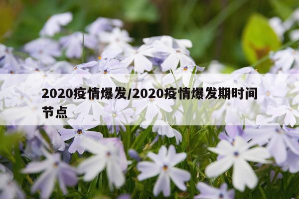 2020疫情爆发/2020疫情爆发期时间节点