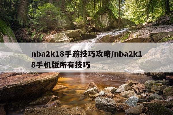 nba2k18手游技巧攻略/nba2k18手机版所有技巧