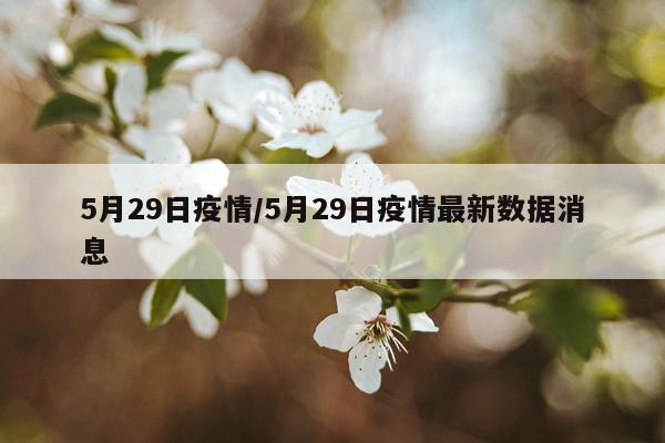 5月29日疫情/5月29日疫情最新数据消息