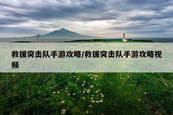 救援突击队手游攻略/救援突击队手游攻略视频
