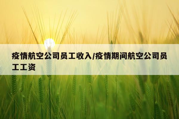 疫情航空公司员工收入/疫情期间航空公司员工工资