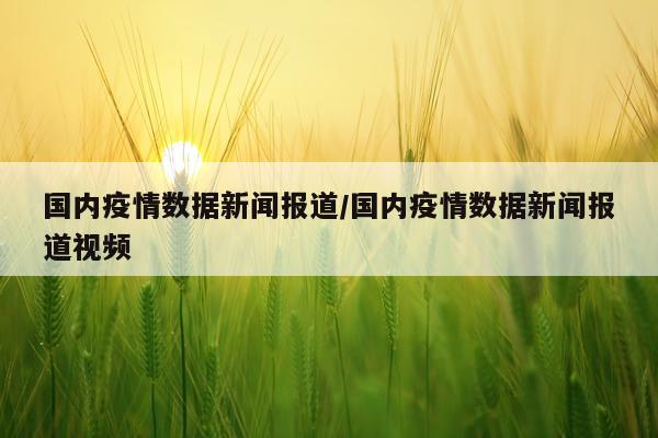 国内疫情数据新闻报道/国内疫情数据新闻报道视频