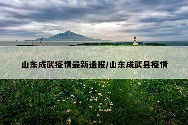 山东成武疫情最新通报/山东成武县疫情
