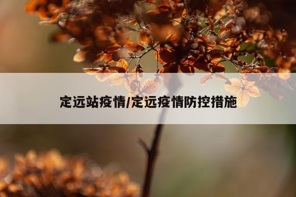 定远站疫情/定远疫情防控措施