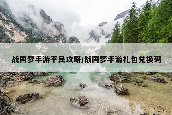 战国梦手游平民攻略/战国梦手游礼包兑换码