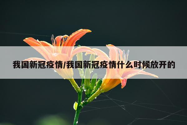 我国新冠疫情/我国新冠疫情什么时候放开的