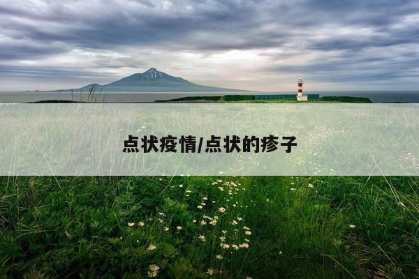点状疫情/点状的疹子