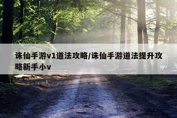 诛仙手游v1道法攻略/诛仙手游道法提升攻略新手小v