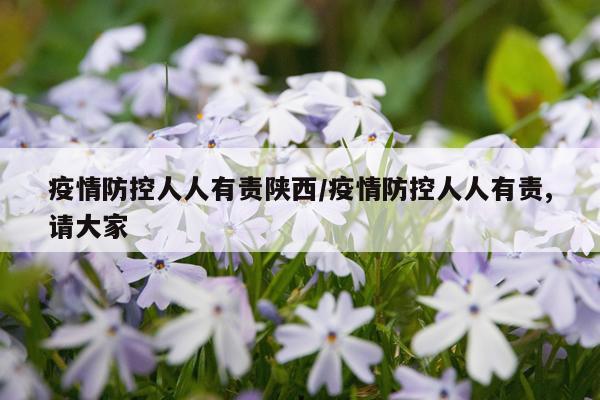 疫情防控人人有责陕西/疫情防控人人有责,请大家